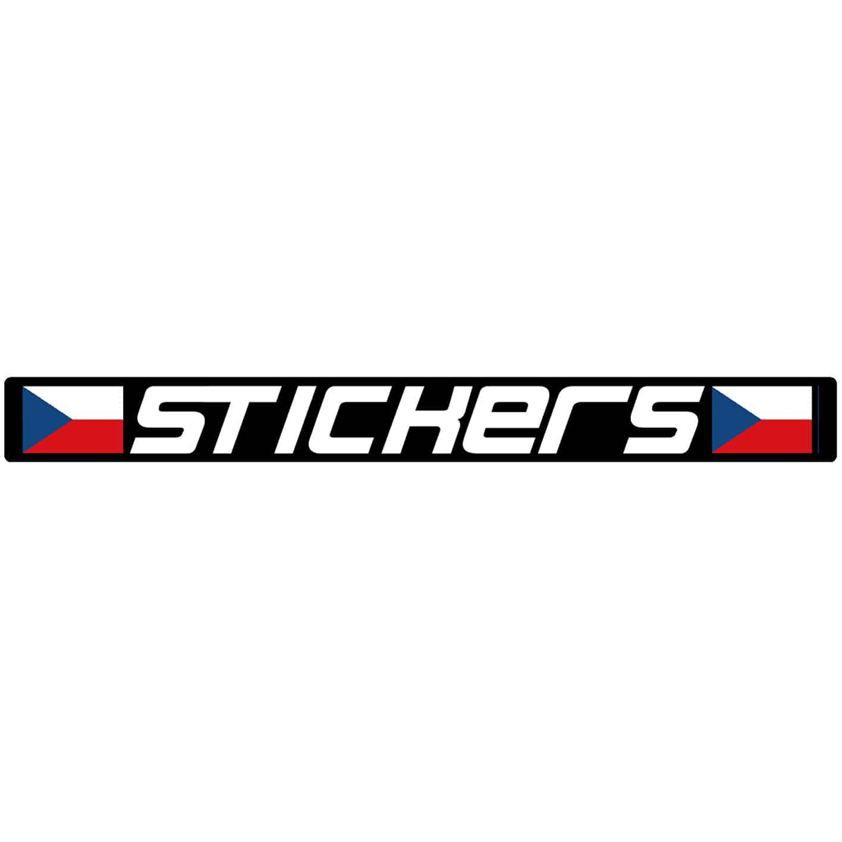 Pegatinas de hockey sobre hielo - tipo S2 (2× logos + texto)
