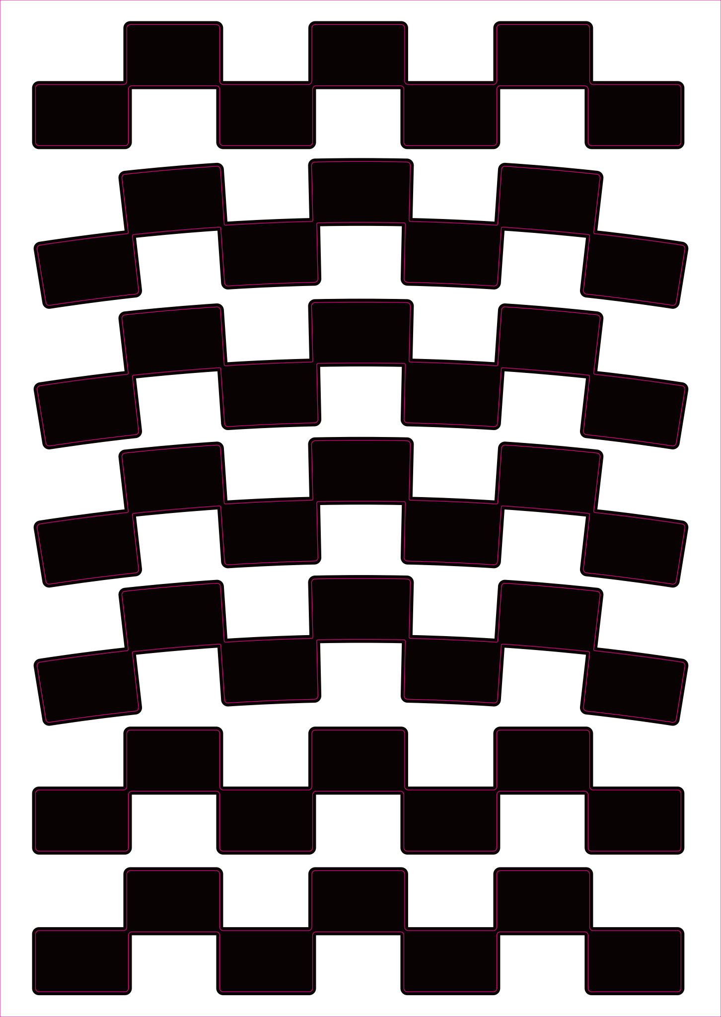 Reflexní samolepky - FLAG černé, bílé