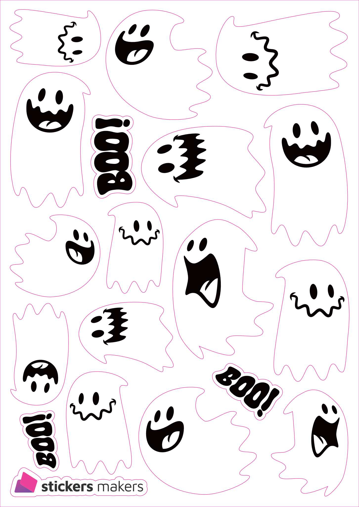 Reflexní samolepky - duchové